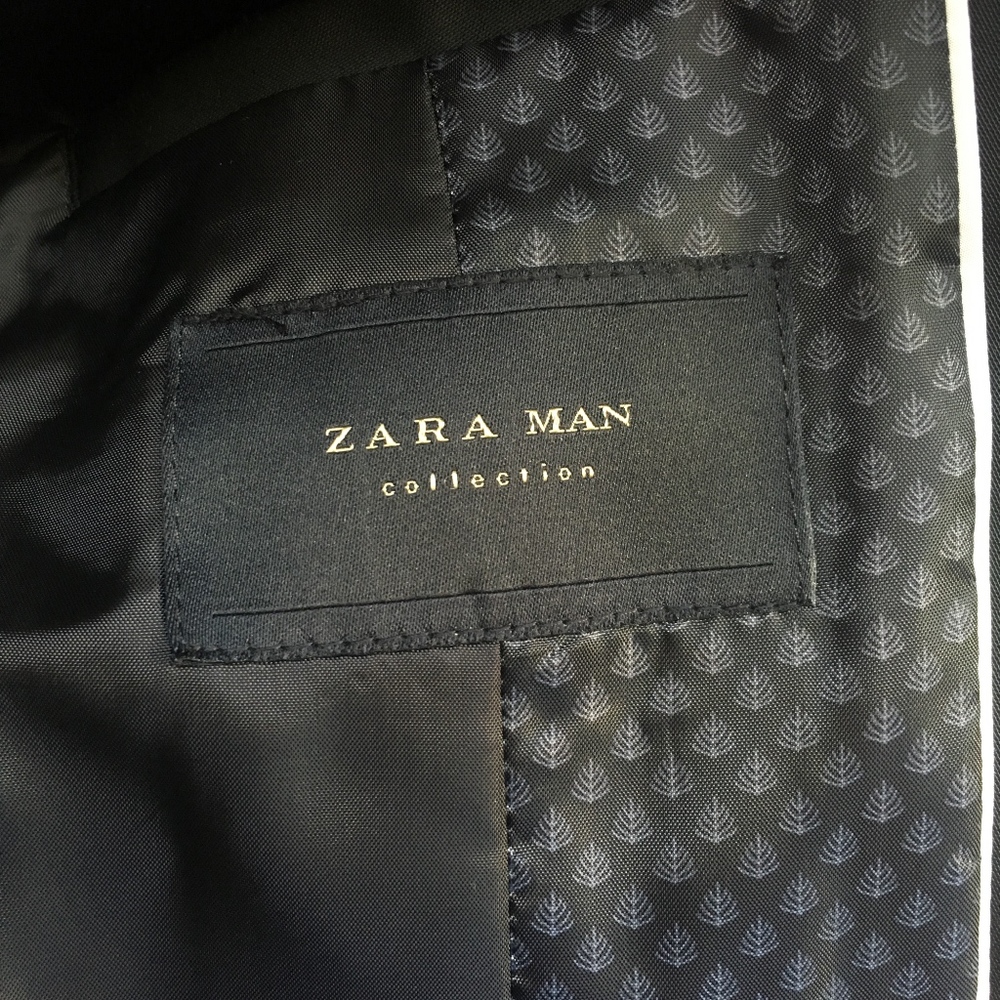 Zara Mens Black Super Skinny Fit Blazer - Picture 6 of 8